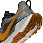 Highlights the "unreal" clean finish where the thick ReactX foam midsole meets the aggressive lugs of the Nike Trail All-Terrain Compound (ATC) rubber outsole.
