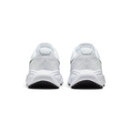 View from Behind Looking at the Rear: Rear-facing perspective focusing on the structured heel overlay, smooth white collar padding, and the curved rear profile of the foam midsole.   