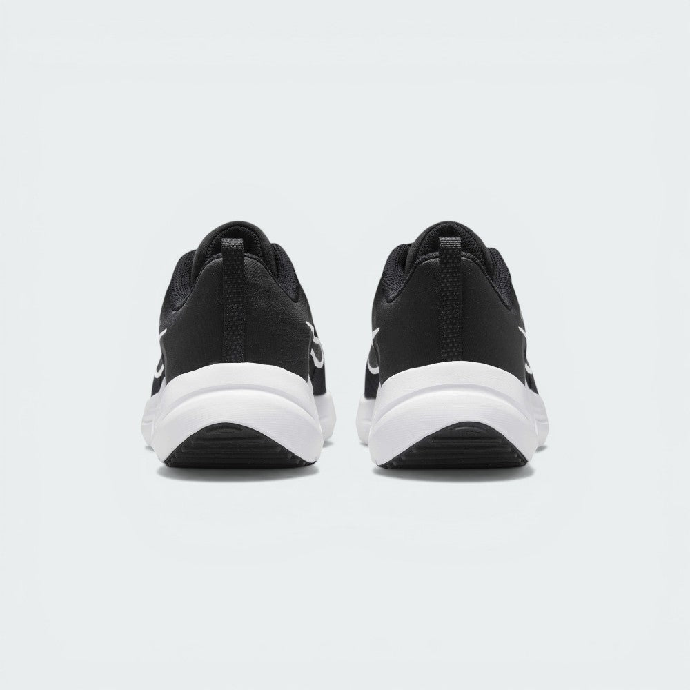 View from Behind Looking at the Heel: Focusing on the Smoke Grey heel counter and the streamlined finish of the midsole.