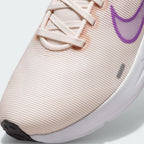 Zoom Looking at the Front of the Shoes and Laces: A close-up of the technical mesh grain and the reinforced eyelet skins.