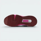 Displays the technical horseshoe-shaped flex groove and the multi-directional traction pattern designed for unreal floor grip.