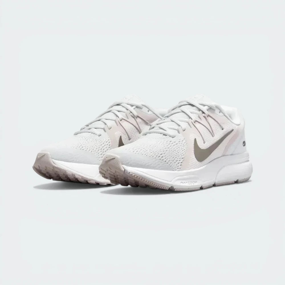 Angle View Showing Both Pair Side by Side: Emphasising the sleek silhouette and the clean, monochromatic grey colour blocking.