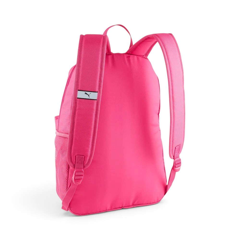 Focuses on the padded back panel and the professional webbing carry handle.