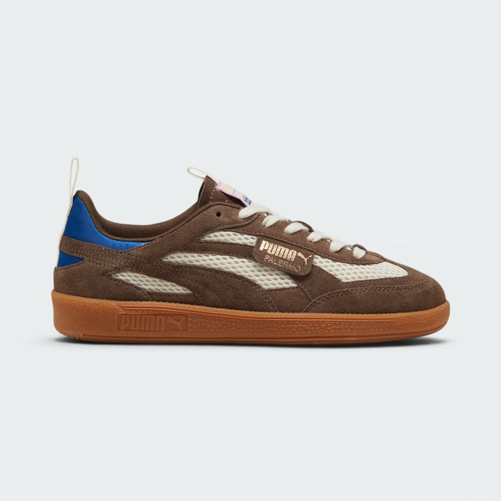 Highlights the high-velocity "Mauved Out" Formstrip and the professional depth of the "Flaxen" cashmere suede.