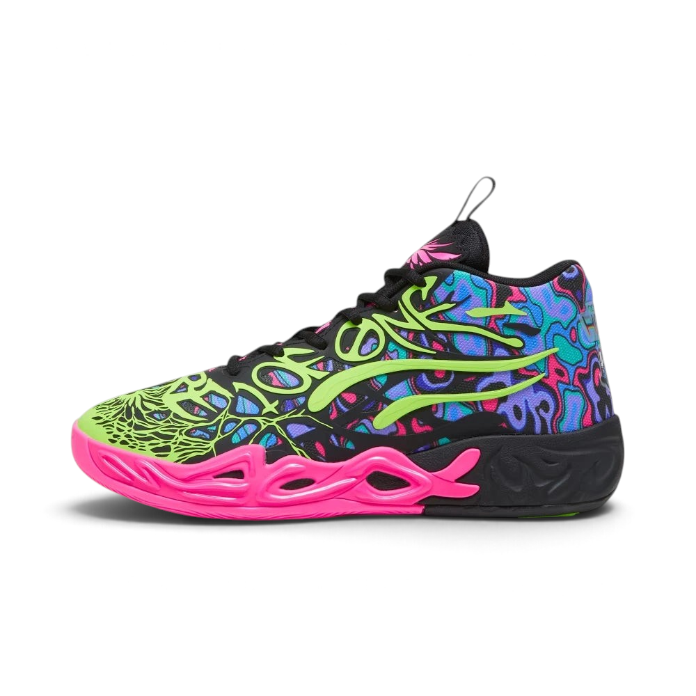 Highlights the technical NITROFOAM layer and the "unreal" finish of the Electric Lime accents.