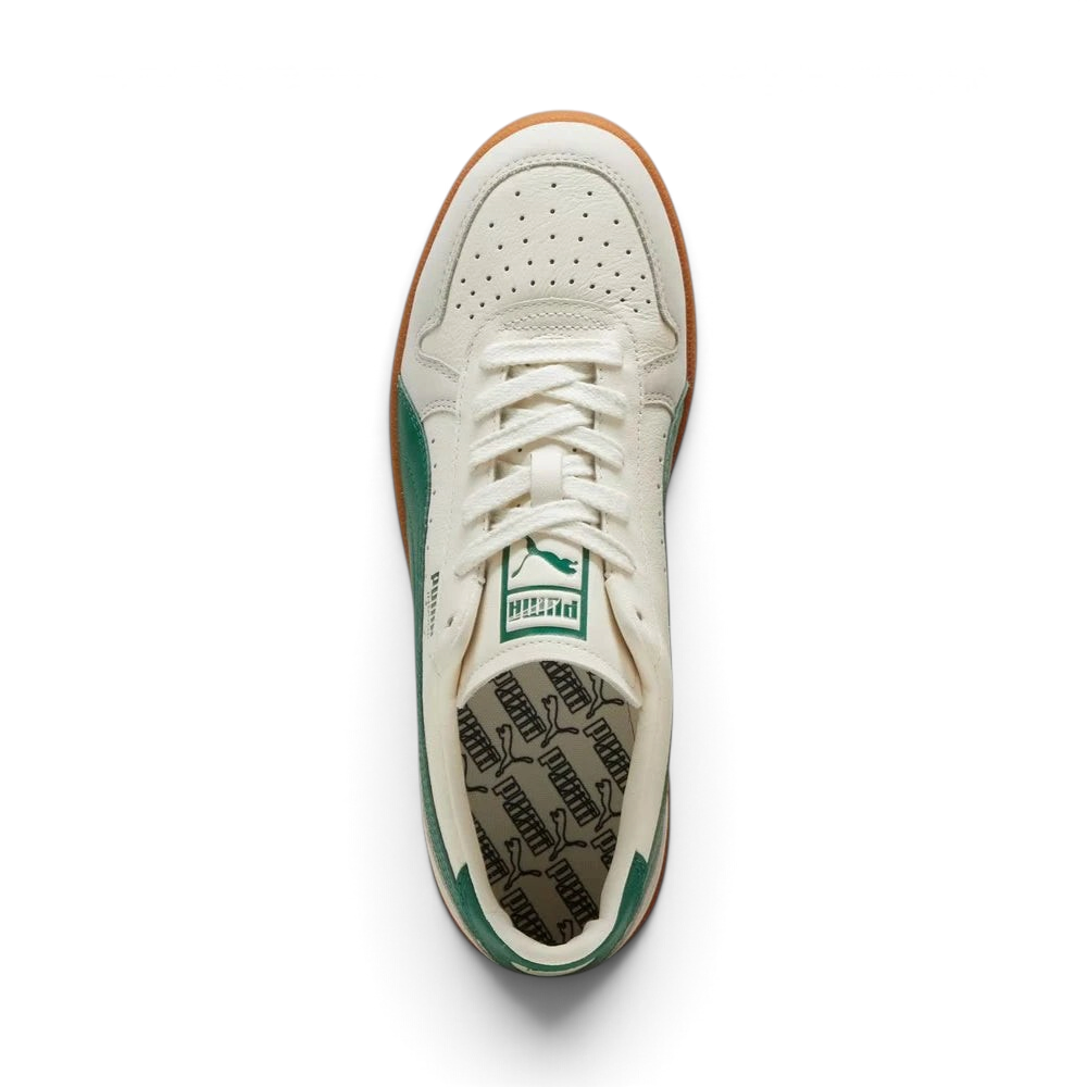 Focuses on the locked-in lacing system and the professional finish of the perforated vamp.