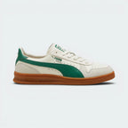 Highlights the high-velocity "PUMA White" Formstrip and the professional depth of the "Frosted Ivory" nubuck.