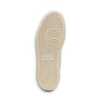 Full-length bottom profile showing the off-white rubber outsole, showcasing the multi-pod suction tread pattern, circular forefoot pivot ring, perimeter grip blocks, and central recessed PUMA logo.