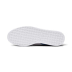 Full-length bottom profile showing the clean white rubber outsole, showcasing the iconic cross-hatch geometric traction grid, perimeter flex channels, and central debossed PUMA logo box.