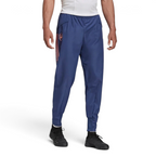 Front image showing the pants being worn with cuffed ankles and the arsenal logo