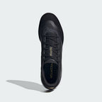Focuses on the "locked-in" lace closure and the professional finish of the mesh tongue.
