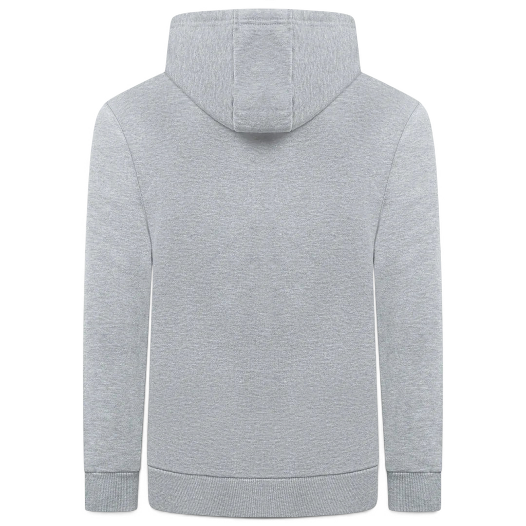 Ellesse Toce Overhead Hoodie Men's in light grey, back view showcasing the plain design and the hood.