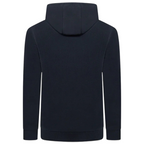 Ellesse Miletto Full-Zip Hoodie Men's in black, back view showcasing the plain design and the hood.