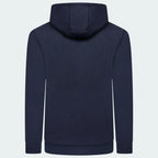 Ellesse Miletto Full-Zip Hoodie Men's in navy, back view showcasing the plain design and the hood.