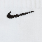 Black Nike logo on a white background