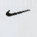 Black Nike logo on a white background