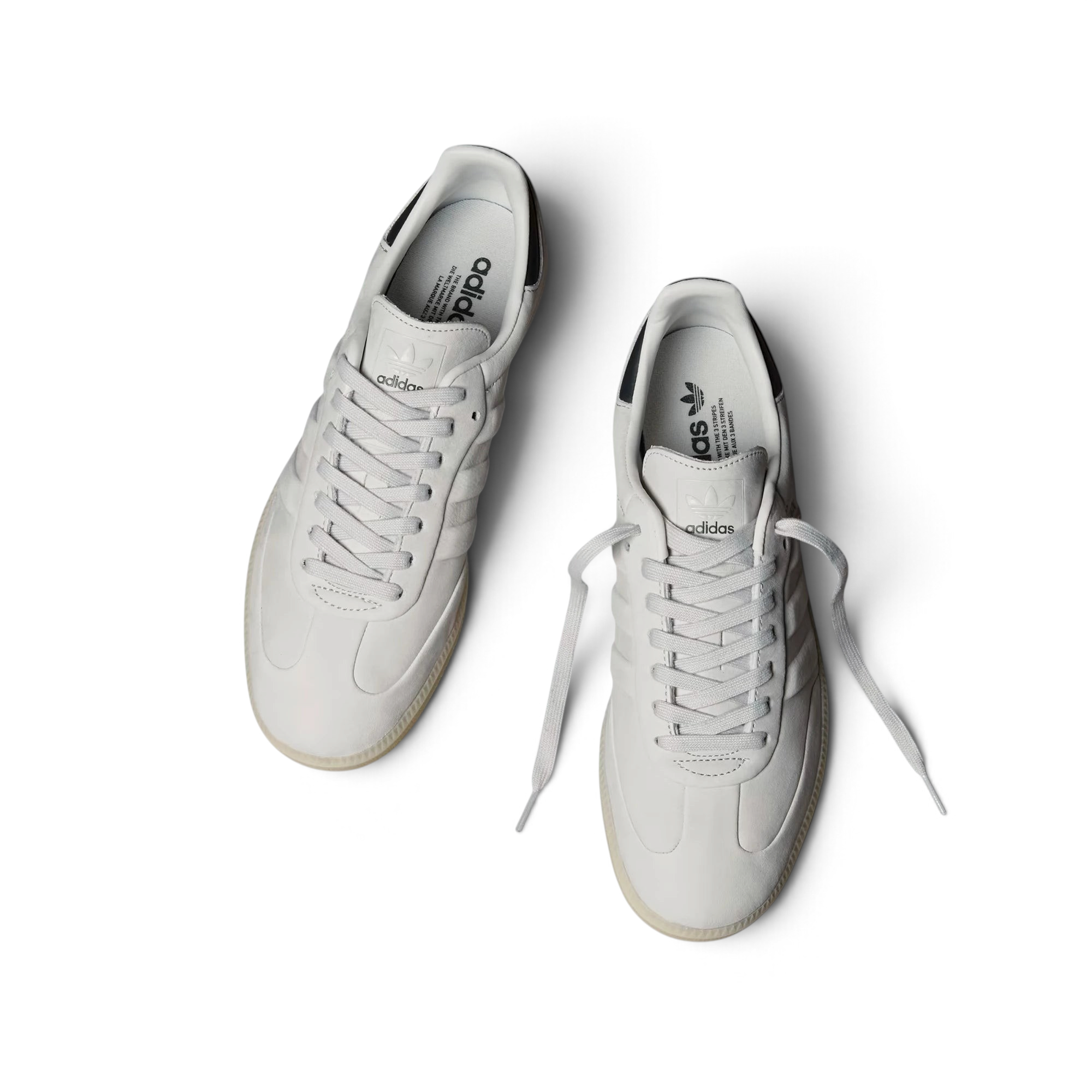 adidas Originals Samba Premium Leather Grey IG9679 UK 6 Secondary image
