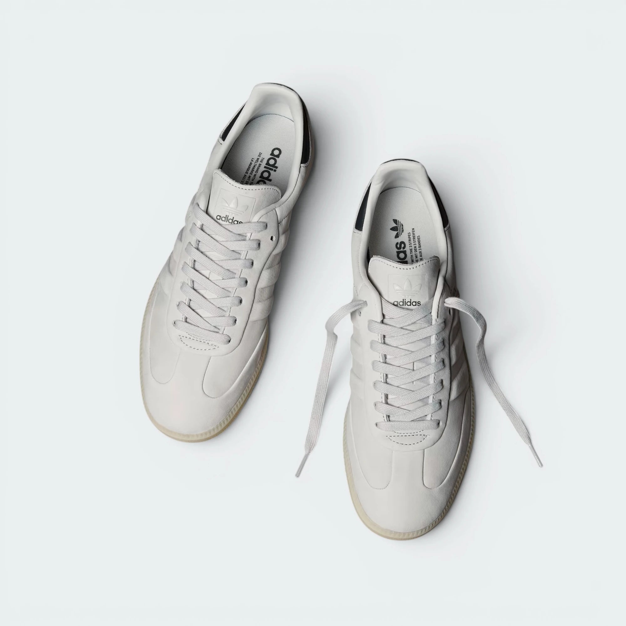 adidas Originals Samba Premium Leather Grey IG9679 UK 6 Secondary image