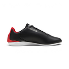 Highlights the high-velocity "Rosso Corsa" accents on the inside with a clean synthetic leather finish