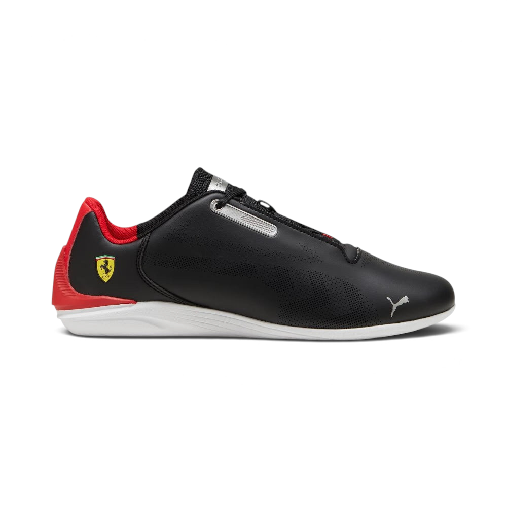 Highlights the high-velocity "Rosso Corsa" accents and the professional Scuderia Ferrari shield.