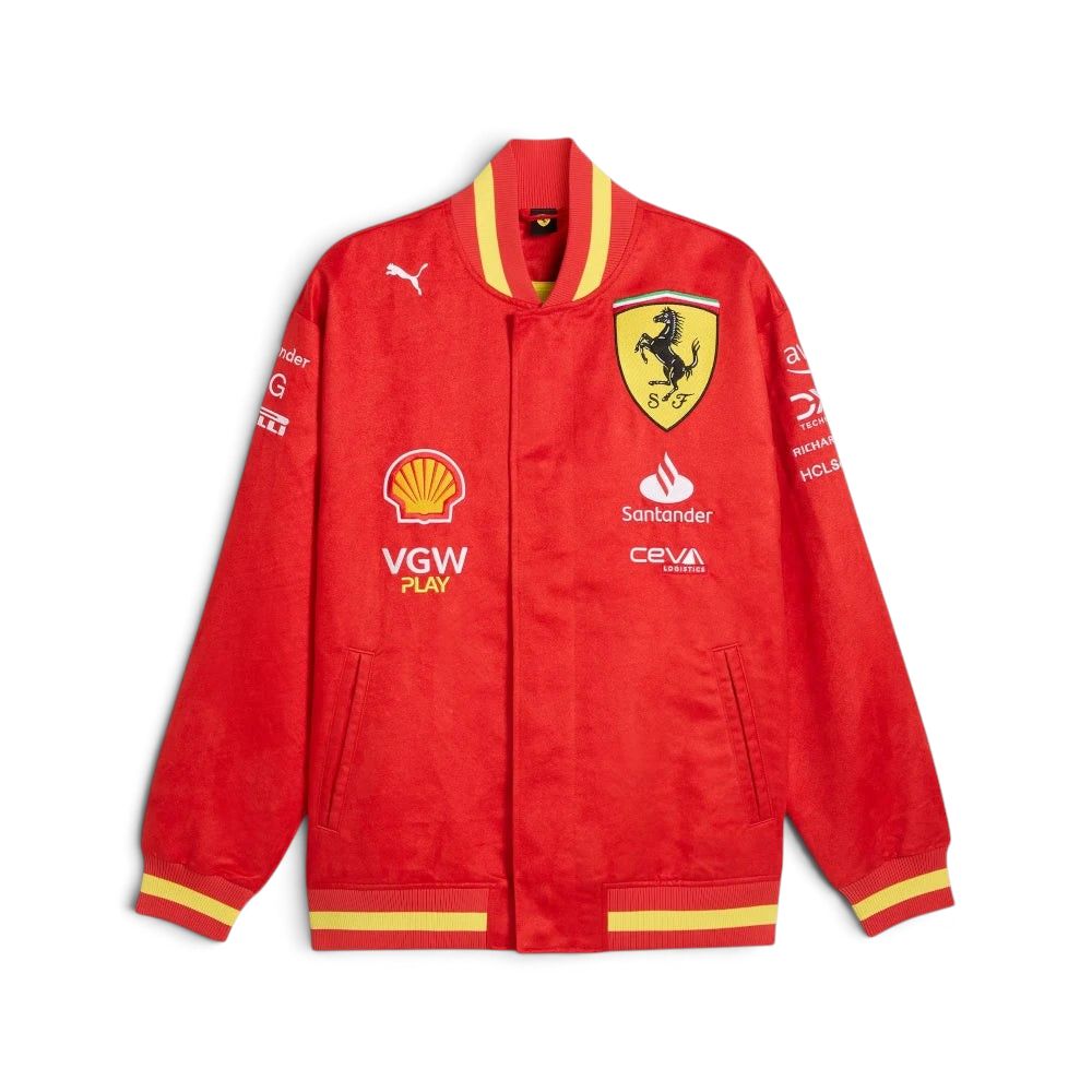 PUMA Scuderia Ferrari Team Varsity Jacket Red/Yellow 763606_01 Secondary image