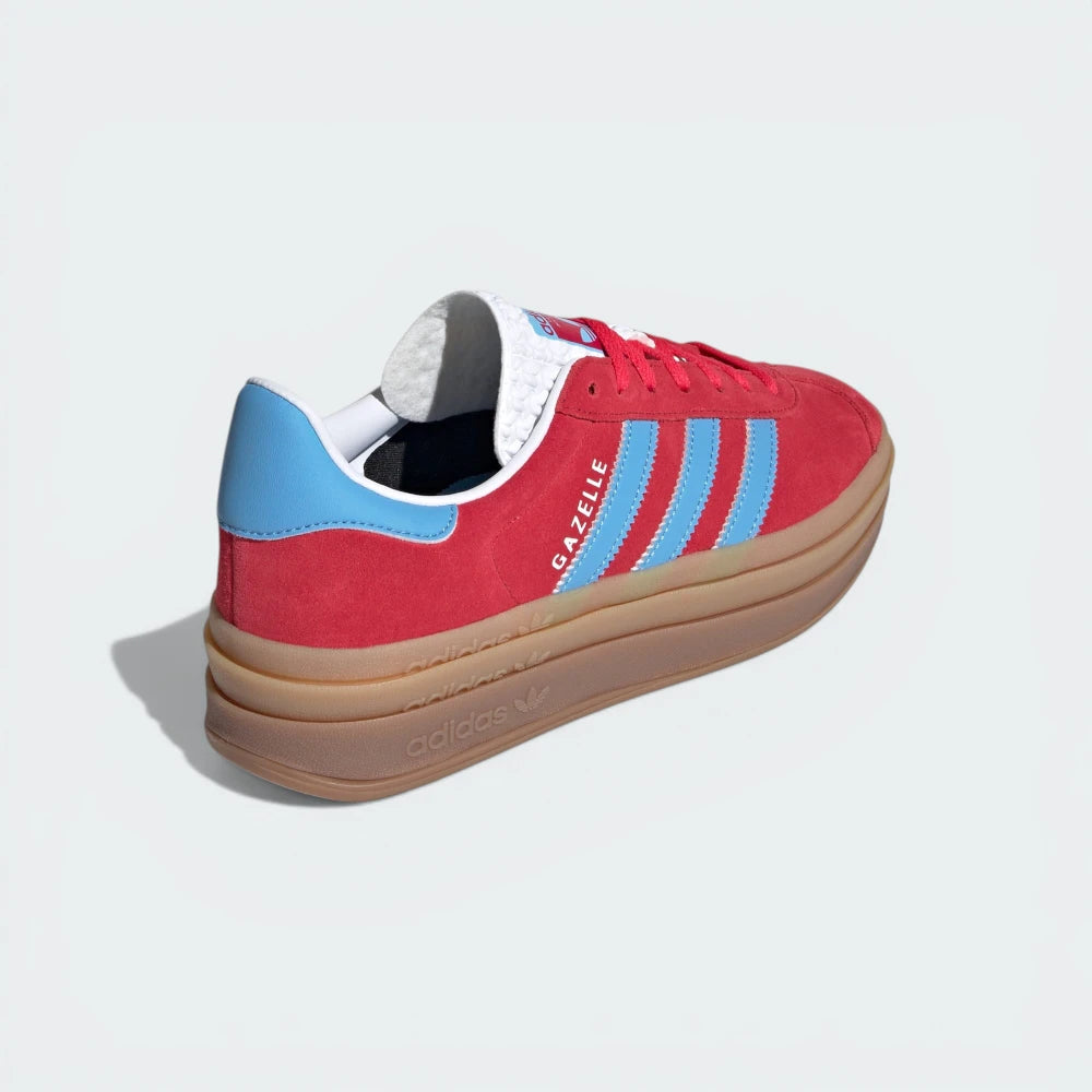 Focusing on the Semi Blue Burst heel tab and the layered architectural design of the midsole.