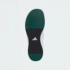 Displays the flat-profile geometric tread pattern of the high-traction rubber sole, engineered for unreal floor contact and a zero-slip platform plant.