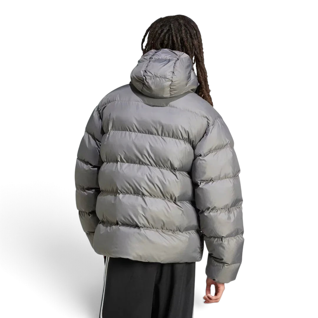 Adidas Originals Men's Tonal Hooded Puffer Jacket Grey IY3398 Secondary image