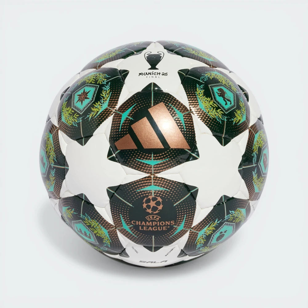 The UCL Pro Sala 24/25, highlighting the vibrant "Solar Slime" stars and the intricate Munich-inspired graphics. Main image
