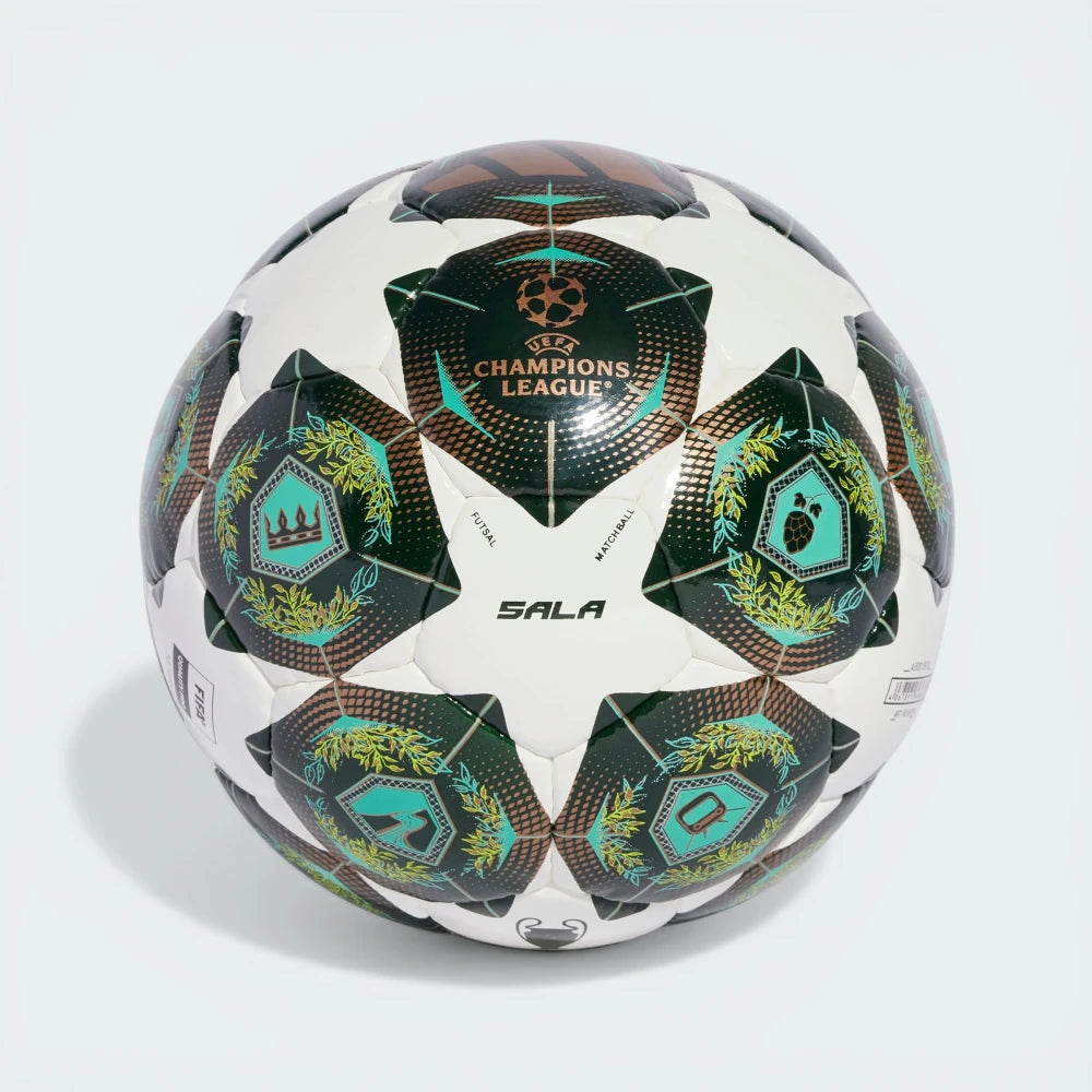 Showing the official UEFA Champions League printed logo and the "Sala" branding.