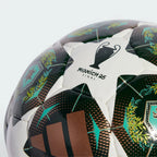 Highlighting the tight, durable seams of the hand-stitched panels and Munich 25 Final logo