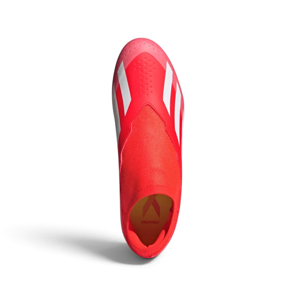 adidas X Crazyfast League Laceless Firm Ground Football Boots Solar Red IG0623 Secondary image
