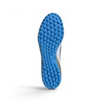 Displays the technical lug rubber outsole layout engineered for unreal multi-directional traction on artificial turf.