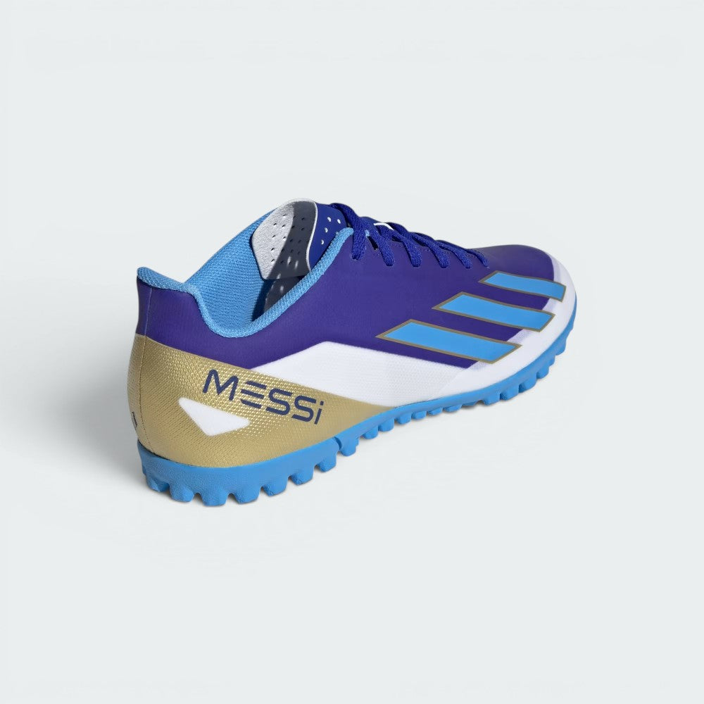 Focuses on the structured heel cup paneling and the professional finish of the printed signature branding.