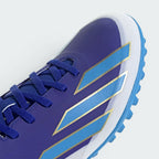 Details the high-definition texture of the coated textile toe box and the precision lace eyelet stitching.