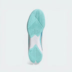 Outsole View: Showing the non-marking rubber tread pattern designed specifically for flat-surface indoor traction.