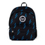 Focuses on the locked-in zip closure and the professional embroidered HYPE. crest against the bolt print.