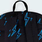 Focuses on the padded back panel and the professional webbing grab handle.