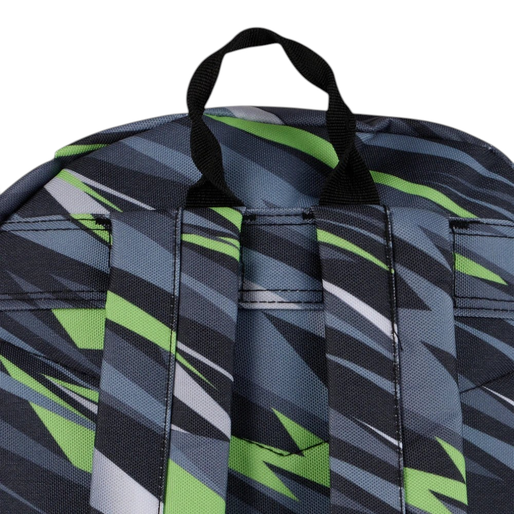 Focuses on the padded back panel and the professional webbing grab handle.