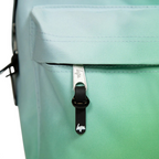 Displays the high-definition pattern and the precision of the front pocket zip.