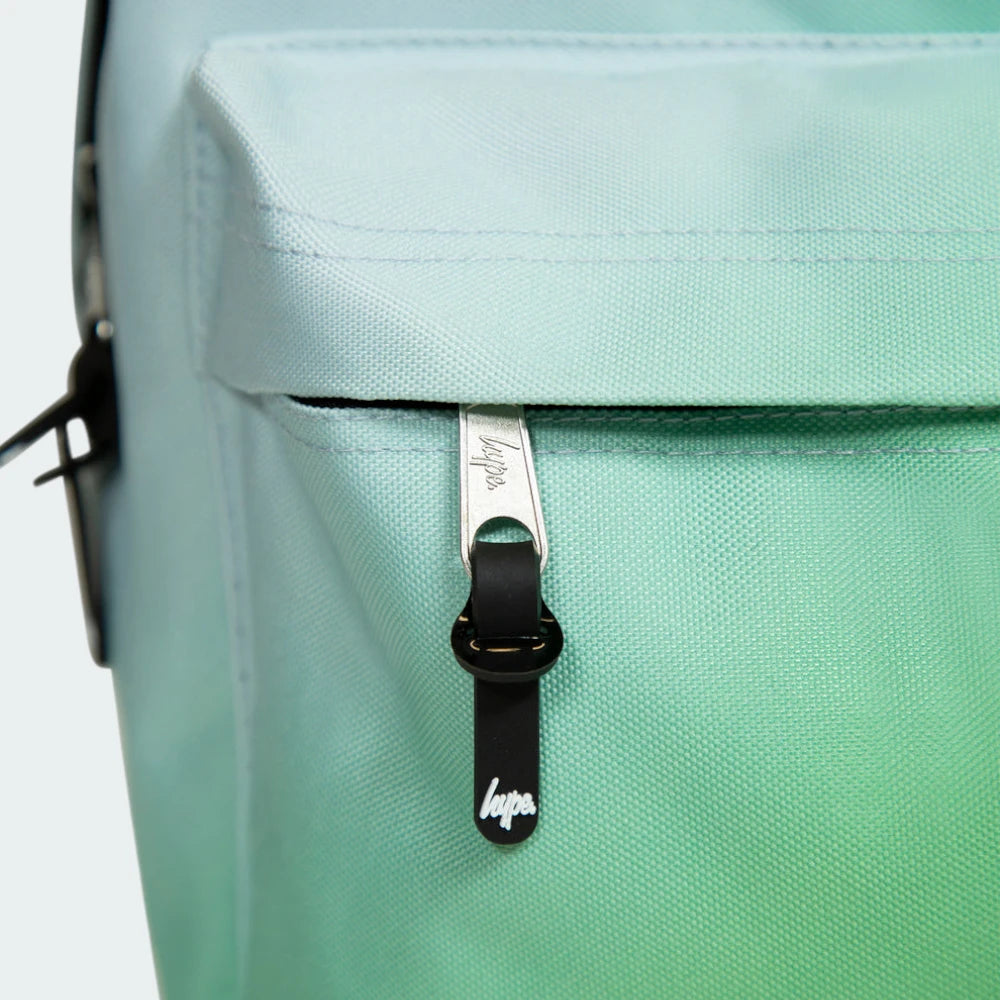 Displays the high-definition pattern and the precision of the front pocket zip.