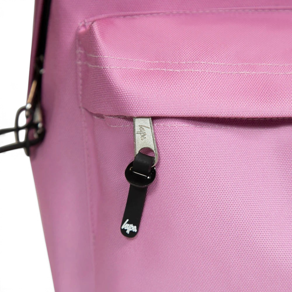 Featuring the front pocket with branded zipper