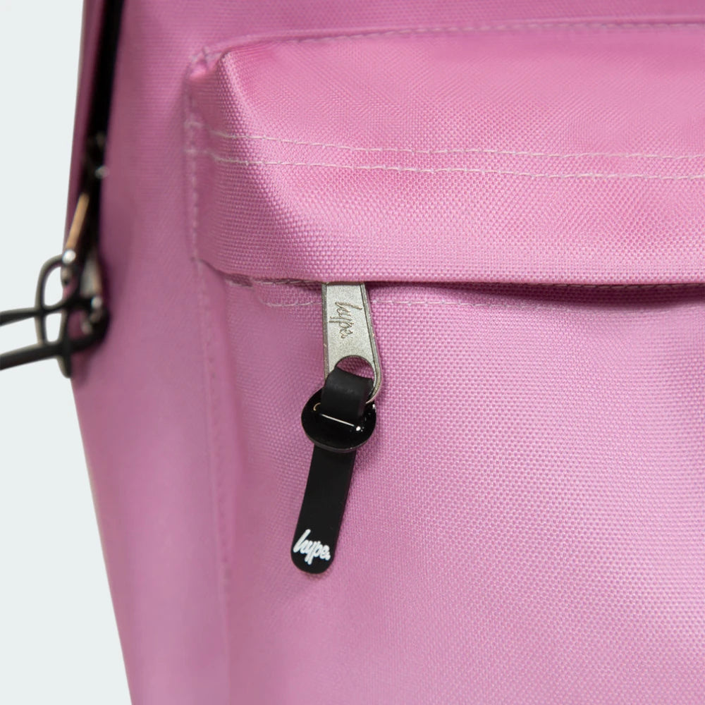Featuring the front pocket with branded zipper