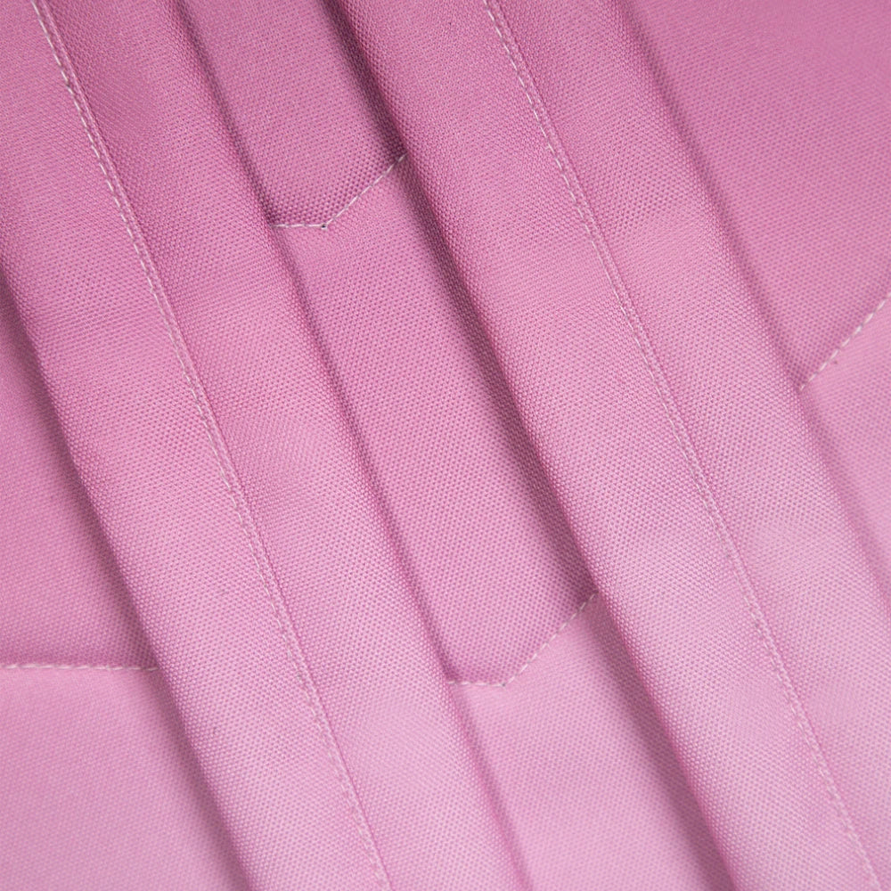 Showing the foam filled cushion straps and stitching. 