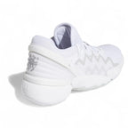 Rear view of the Adidas D.O.N. Issue 2 Men's sneakers, focusing on the structured heel and Donovan Mitchell branding.