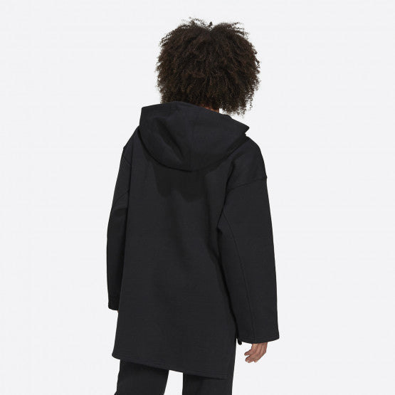 Adidas Women's Adicolor Fleece Hoodie - Black H11400
