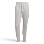 Top-down view of the joggers laid flat, showcasing the elasticated drawstring waist and the soft fleece texture.