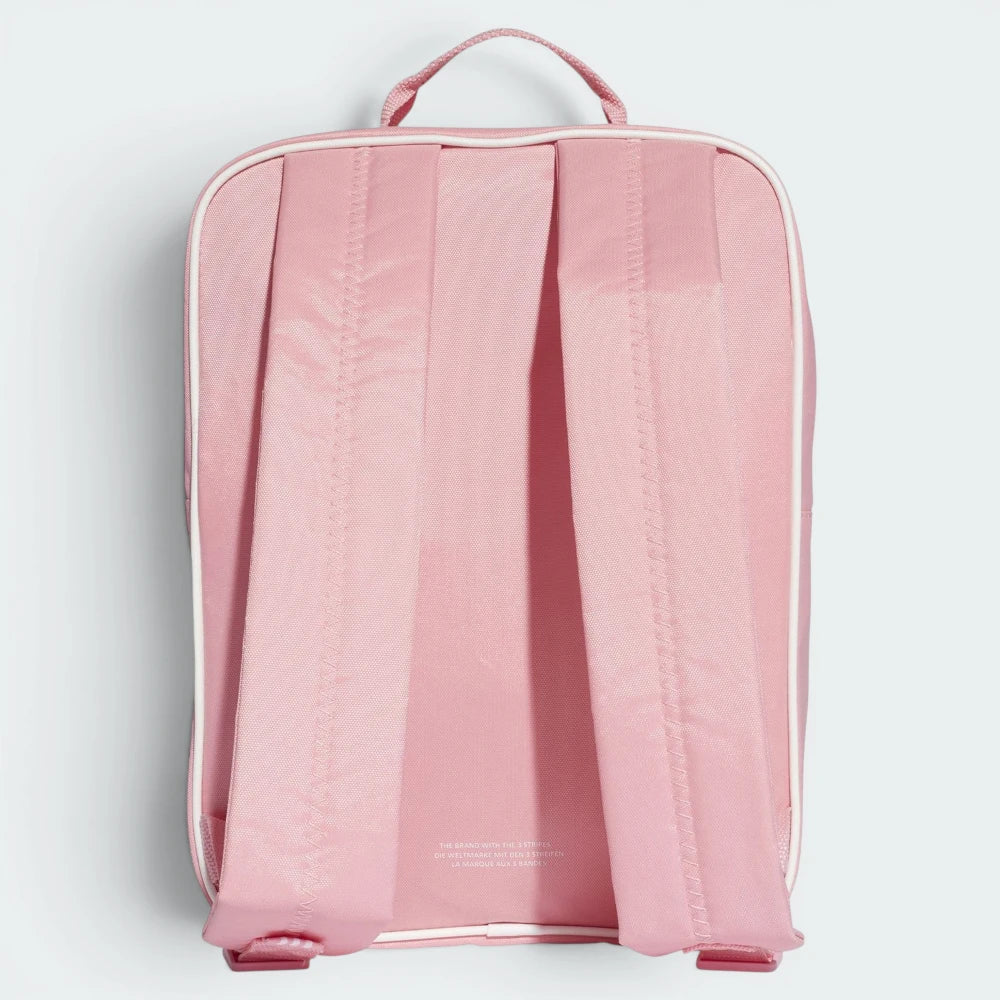 Adidas Originals Adicolor Medium Boxy Pink Backpack Nylon Plain Weave DH4312