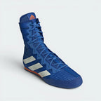 Emphasising the locked-in mid-cut silhouette and the professional "Royal Blue" colour depth.