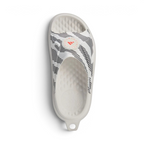 Focuses on the roomy, unrestrictive entry way and the high-definition placement of the crisp adidas by Stella McCartney logo text.